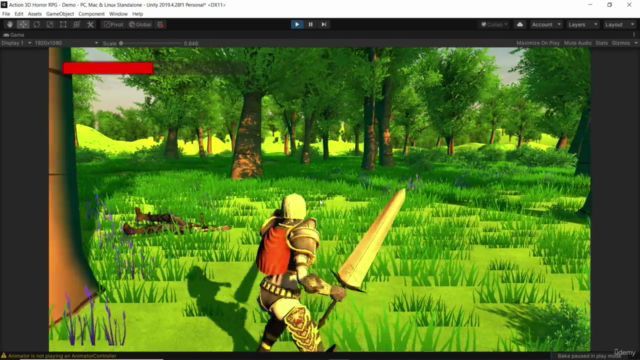 Create Action 3D RPG Game in Unity - Screenshot_04