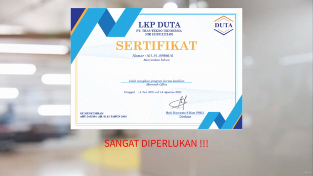 Sertifikasi Microsoft Office – Screenshot 2