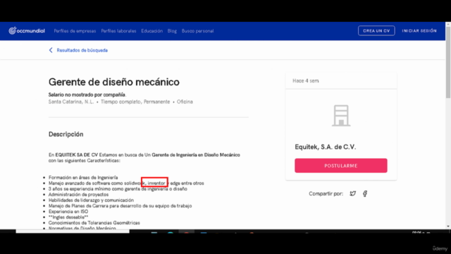 Curso De Autodesk Inventor 2025 – Screenshot 4