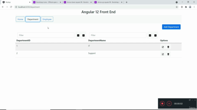 Full-Stack app with Angular 12, Python Django and Mongo DB – Screenshot 2