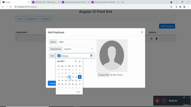 Full-Stack app with Angular 12, Python Django and Mongo DB – Screenshot 4