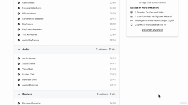 Final Cut Pro 11 Einsteigerkurs (Deutsch) – Screenshot 4