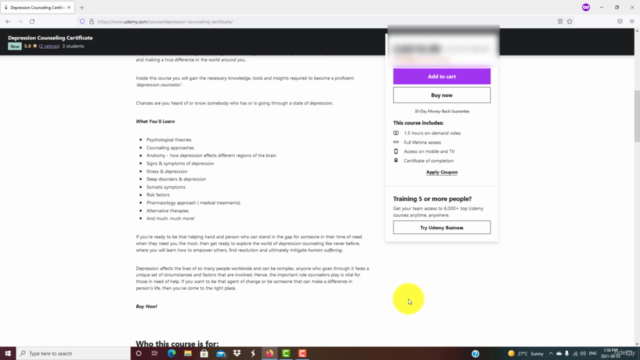 Depression Counseling Certificate – Screenshot 3
