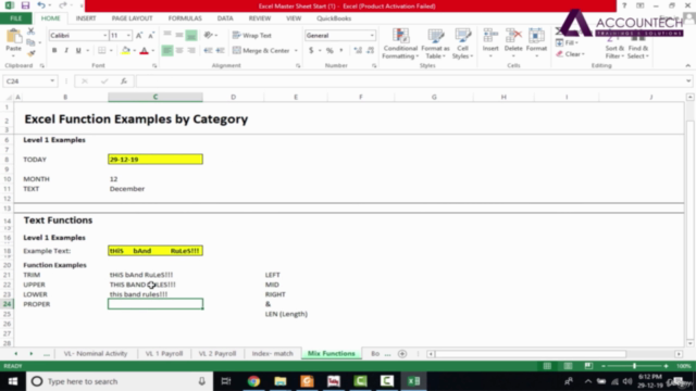 MS Excel - Learn Advanced Excel Formulas & Functions – Screenshot 3
