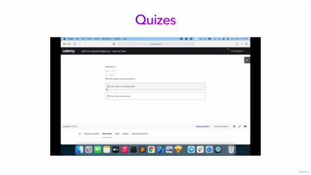 Swift 5 for Absolute Beginners – Screenshot 4