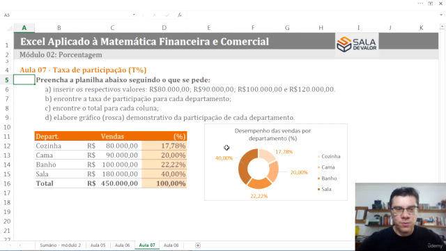 Excel Aplicado a Matemática Financeira e Comercial – Screenshot 2