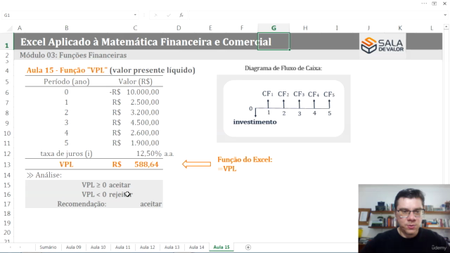 Excel Aplicado a Matemática Financeira e Comercial – Screenshot 4