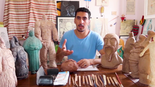 clay sculpture تعلم النحت من الصفر حتى الإحتراف – Screenshot 1