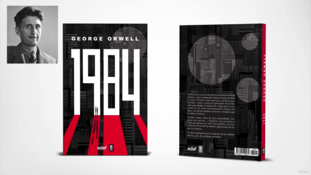 Introduction to book cover design. Redesigning George Orwell – Screenshot 1
