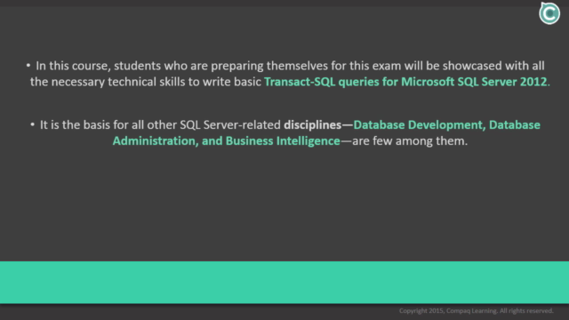 Querying Microsoft SQL Server 2012 - (Exam No. 70-461) - Screenshot_01
