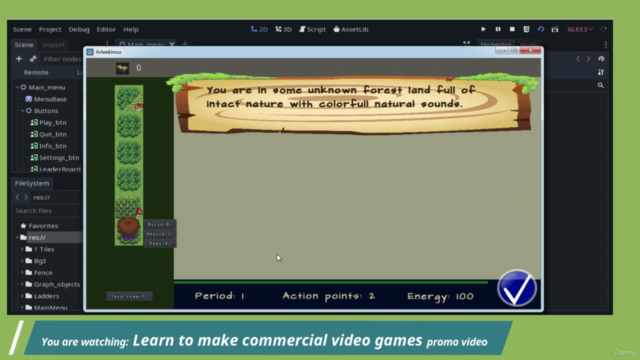 Learn to make commercial video games [ GODOT MEGA TUTORIAL ] – Screenshot 2