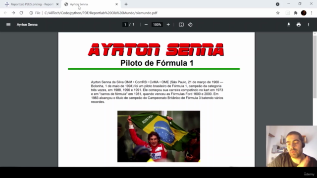 Gerando Arquivos PDF com Python e ReportLab – Screenshot 3