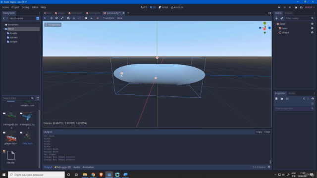 Criação de games de nave 3D com a Godot Engine – Screenshot 2