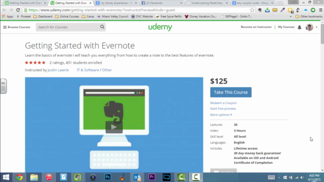 Getting Started with Evernote – Screenshot 1
