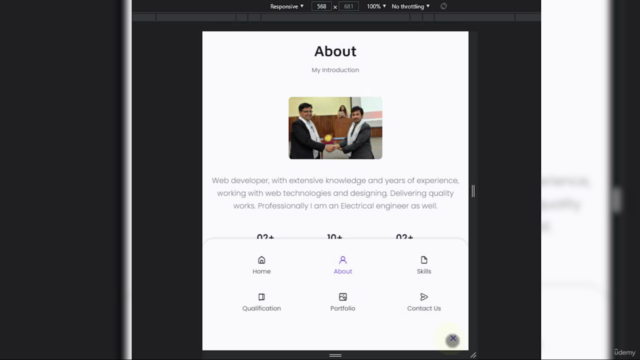 Build your own awesome responsive Personal PORTFOLIO site – Screenshot 3