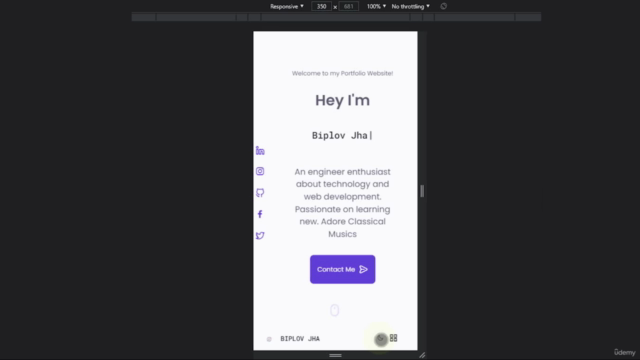 Build your own awesome responsive Personal PORTFOLIO site – Screenshot 4