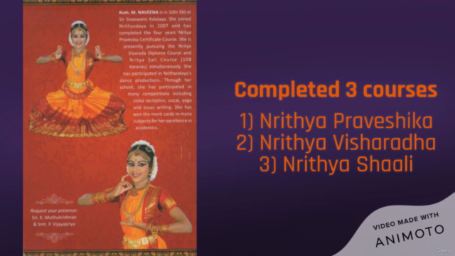 Learn Bharatanatyam| Dr.Padma Subrahmanyam Disciple| Naveena – Screenshot 1