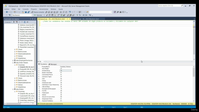 SQL Server curso completo: Diseño, creación y +15 ejercicios – Screenshot 3