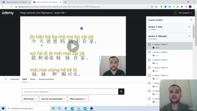 Hikaye Çevirerek Çince Öğreniyoruz - Seviye HSK 1 – Screenshot 2