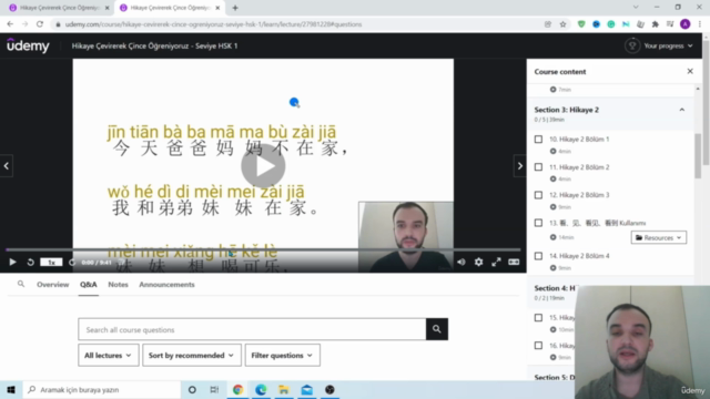 Hikaye Çevirerek Çince Öğreniyoruz - Seviye HSK 1 – Screenshot 3