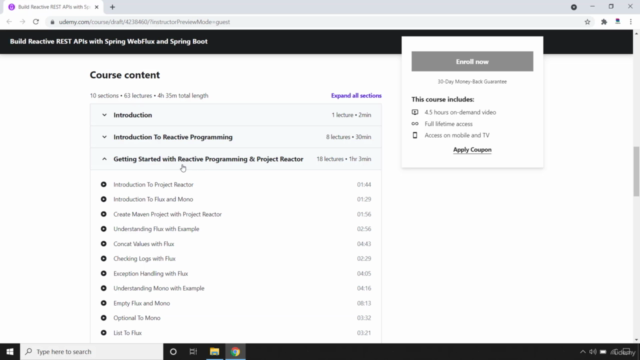 Build Reactive REST APIs with Spring WebFlux and Spring Boot – Screenshot 1
