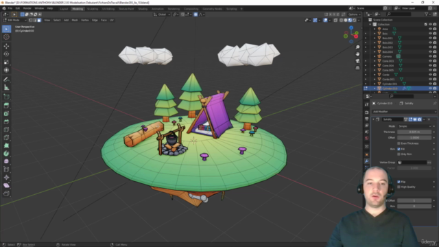 Blender : Débuter en modélisation 3D LowPoly | Cours complet – Screenshot 2