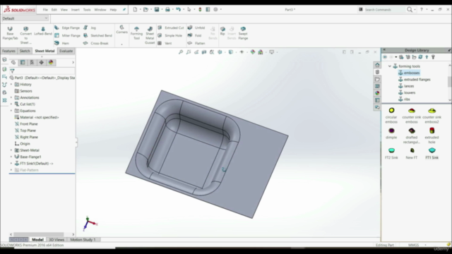 Master SHEET METAL in SOLIDWORKS And Become a Professional – Screenshot 1