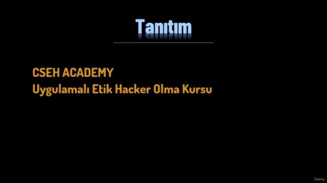 Uygulamalı Etik Hacker Olma Kursu – Screenshot 1