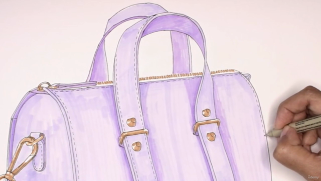 Handbag illustration & technical drawing – Screenshot 2