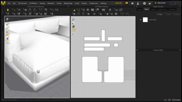 Crea un sofà in 3DSMax e Marvelous Designer 10 – Screenshot 3