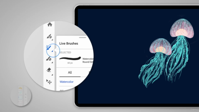 「Adobe Fresco」で描く!リアルなパンケーキの水彩画 – Screenshot 1