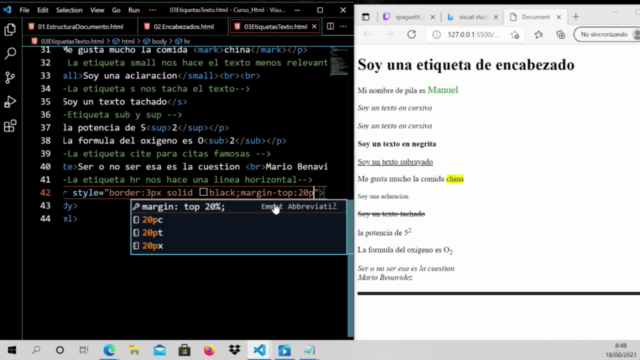 Aprende HTML5 2021 – Screenshot 1