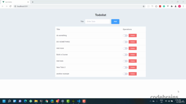 Build A TodoList with Python, FastAPI and Vue JS – Screenshot 1