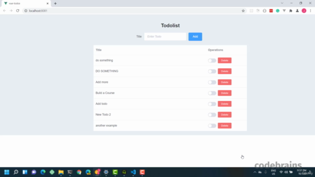 Build A TodoList with Python, FastAPI and Vue JS – Screenshot 4