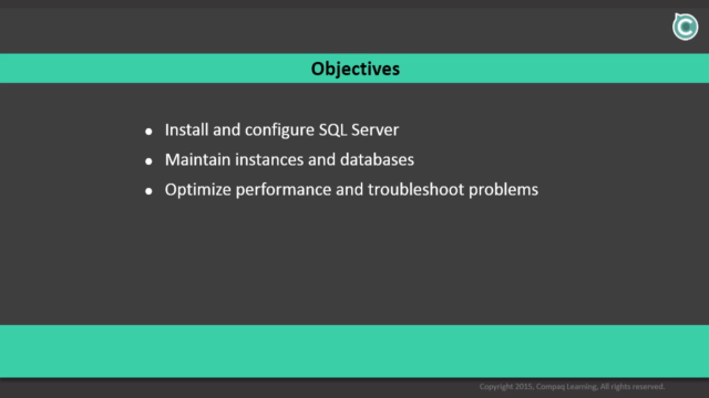 Administering Microsoft SQL Server 2012 Databases - 70-462 – Screenshot 1