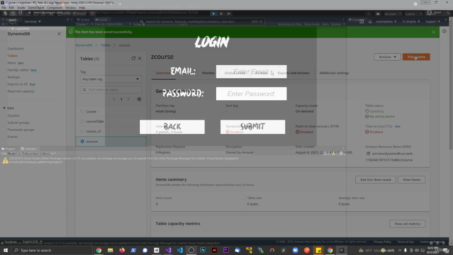 Unity + NoSQL DynamoDB Player Management Leaderboards + More – Screenshot 3