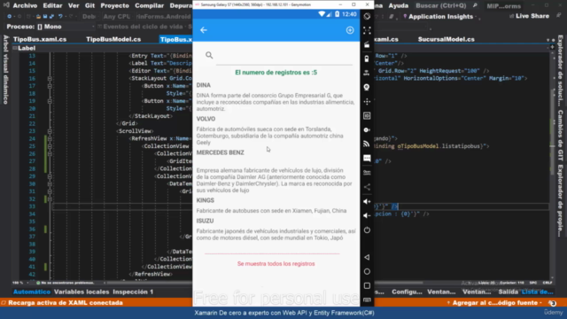 Xamarin De cero a experto con Web API y Entity Framework(C#) – Screenshot 1