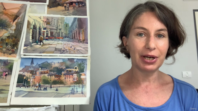 Creating Urban Sketch of an Old French City – Screenshot 4