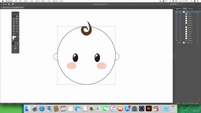 Basic creation and animation of a baby in illustrator and AE – Screenshot 3