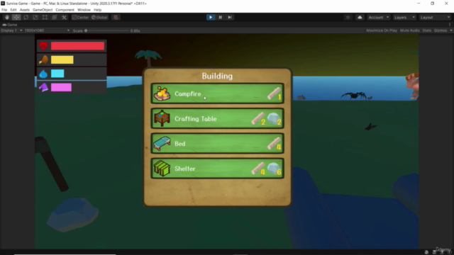 Create 3D Survival Game In Unity - Screenshot_02