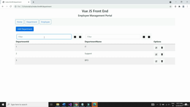 Node, Express, Vue JS and Mongo DB full stack development – Screenshot 3