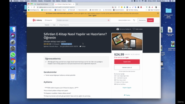 Sıfırdan Google Play e-Kitap Yazma ve Yayınlama Para Kazanma – Screenshot 1
