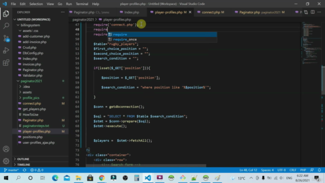 Php & Mysql Pagination simplified (pagination with search) – Screenshot 1