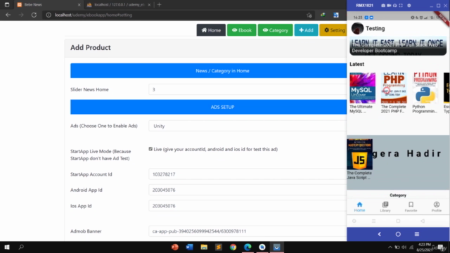 Membuat Aplikasi Ebook dengan Flutter dan Admin Panel + ADS – Screenshot 3