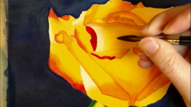 Paint a Watercolor Rose - Watercolor Painting for Beginners – Screenshot 4