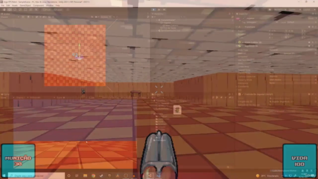Aprenda a Criar um Jogo FPS Retrô na Unity e C#! – Screenshot 1