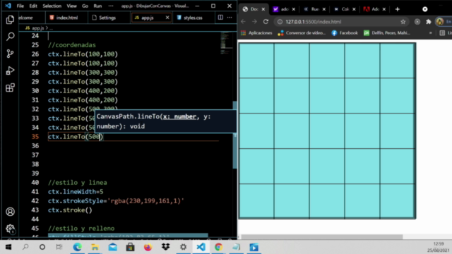 Dibujando con Canvas html5 – Screenshot 1