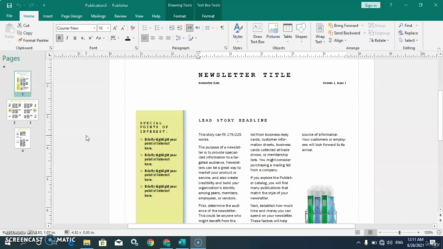 Learn Microsoft Publisher | Complete Microsoft Publisher – Screenshot 1