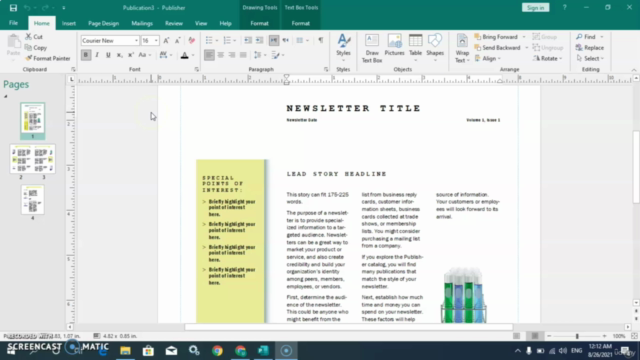 Learn Microsoft Publisher | Complete Microsoft Publisher – Screenshot 2