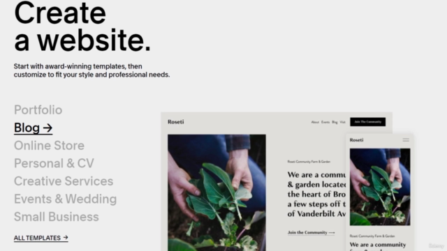 Squarespace for Beginners - Make Your Own Website - Screenshot_01